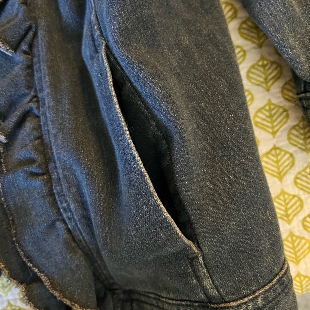 Chico’s Ruffle Trim Jean Jacket - Picture 5 of 7